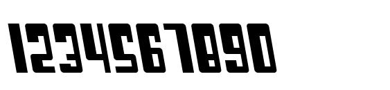 SF Cosmic Age Condensed Oblique Font, Number Fonts