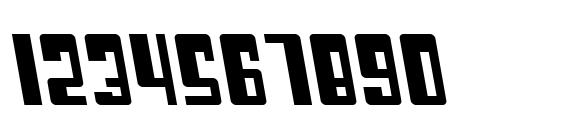 SF Cosmic Age Oblique Font, Number Fonts