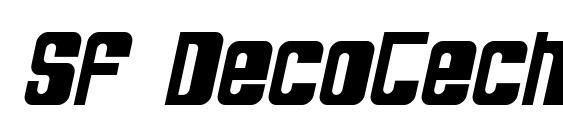 шрифт SF DecoTechno Bold Oblique, бесплатный шрифт SF DecoTechno Bold Oblique, предварительный просмотр шрифта SF DecoTechno Bold Oblique