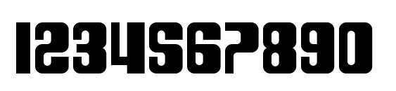 SF DecoTechno Bold Font, Number Fonts