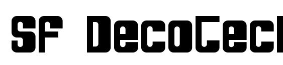 SF DecoTechno Bold font, free SF DecoTechno Bold font, preview SF DecoTechno Bold font