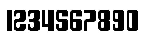 SF DecoTechno Condensed Font, Number Fonts
