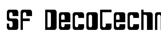 SF DecoTechno Condensed Font