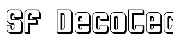 шрифт SF DecoTechno Shaded, бесплатный шрифт SF DecoTechno Shaded, предварительный просмотр шрифта SF DecoTechno Shaded