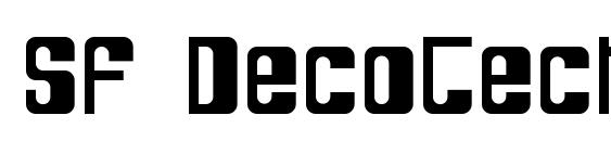 SF DecoTechno font, free SF DecoTechno font, preview SF DecoTechno font
