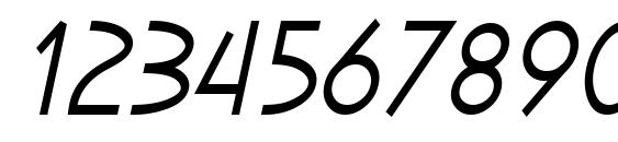 SF Diego Sans Condensed Oblique Font, Number Fonts