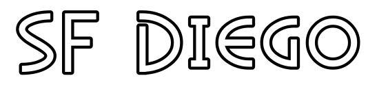 SF Diego Sans Outline font, free SF Diego Sans Outline font, preview SF Diego Sans Outline font