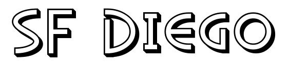 SF Diego Sans Shaded Font