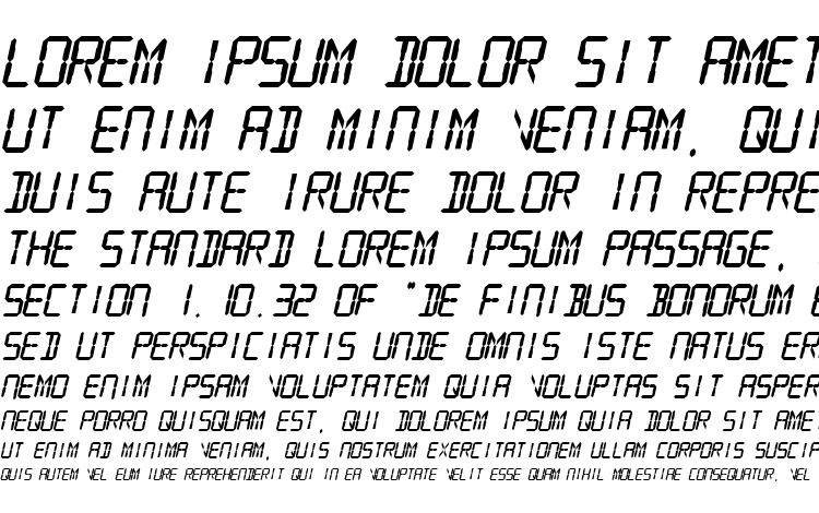 specimens SF Digital Readout Heavy Oblique font, sample SF Digital Readout Heavy Oblique font, an example of writing SF Digital Readout Heavy Oblique font, review SF Digital Readout Heavy Oblique font, preview SF Digital Readout Heavy Oblique font, SF Digital Readout Heavy Oblique font