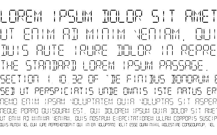 specimens SF Digital Readout Light font, sample SF Digital Readout Light font, an example of writing SF Digital Readout Light font, review SF Digital Readout Light font, preview SF Digital Readout Light font, SF Digital Readout Light font