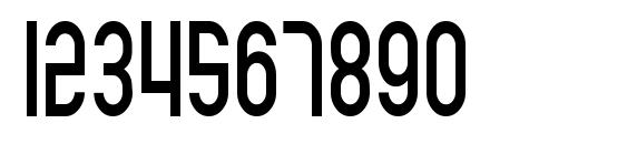 SF Eccentric Opus Condensed Font, Number Fonts