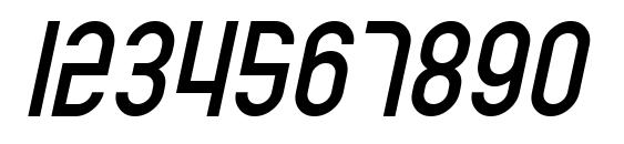 SF Eccentric Opus Oblique Font, Number Fonts