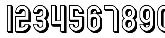 SF Eccentric Opus Shaded Font, Number Fonts