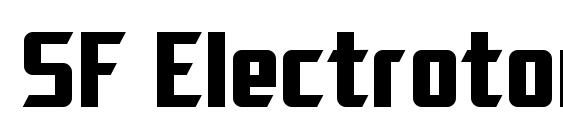 SF Electrotome Bold Font