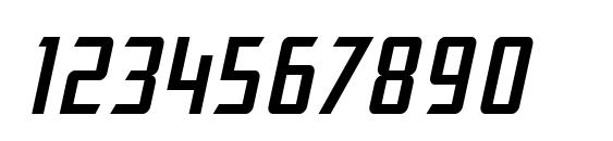 SF Electrotome Condensed Oblique Font, Number Fonts