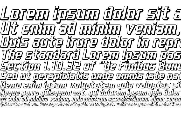 specimens SF Electrotome Shaded Oblique font, sample SF Electrotome Shaded Oblique font, an example of writing SF Electrotome Shaded Oblique font, review SF Electrotome Shaded Oblique font, preview SF Electrotome Shaded Oblique font, SF Electrotome Shaded Oblique font