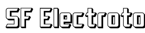 SF Electrotome Shaded Font