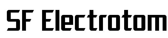 шрифт SF Electrotome, бесплатный шрифт SF Electrotome, предварительный просмотр шрифта SF Electrotome
