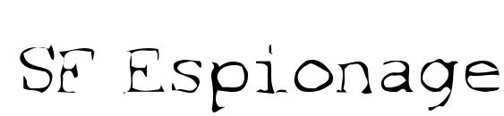 шрифт SF Espionage Light, бесплатный шрифт SF Espionage Light, предварительный просмотр шрифта SF Espionage Light
