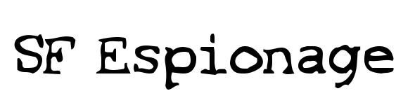 шрифт SF Espionage Medium, бесплатный шрифт SF Espionage Medium, предварительный просмотр шрифта SF Espionage Medium