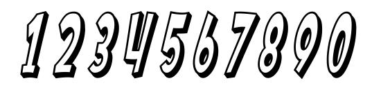 Шрифт SF Ferretopia Shaded Oblique, Шрифты для цифр и чисел