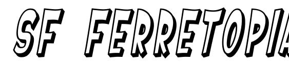 шрифт SF Ferretopia Shaded Oblique, бесплатный шрифт SF Ferretopia Shaded Oblique, предварительный просмотр шрифта SF Ferretopia Shaded Oblique
