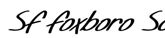 SF Foxboro Script Extended Bold Italic font, free SF Foxboro Script Extended Bold Italic font, preview SF Foxboro Script Extended Bold Italic font