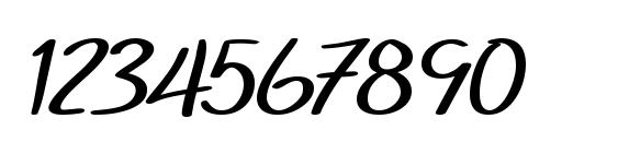 SF Foxboro Script Extended Bold Font, Number Fonts
