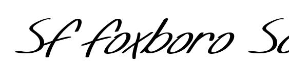 SF Foxboro Script Extended Italic font, free SF Foxboro Script Extended Italic font, preview SF Foxboro Script Extended Italic font