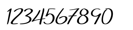 SF Foxboro Script Extended Font, Number Fonts