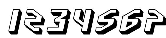 SF Funk Master Oblique Font, Number Fonts