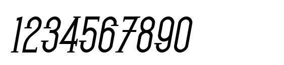 SF Gothican Bold Oblique Font, Number Fonts