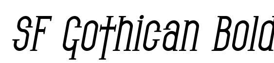 SF Gothican Bold Oblique Font