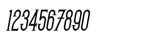 SF Gothican Condensed Bold Oblique Font, Number Fonts