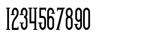 SF Gothican Condensed Bold Font, Number Fonts