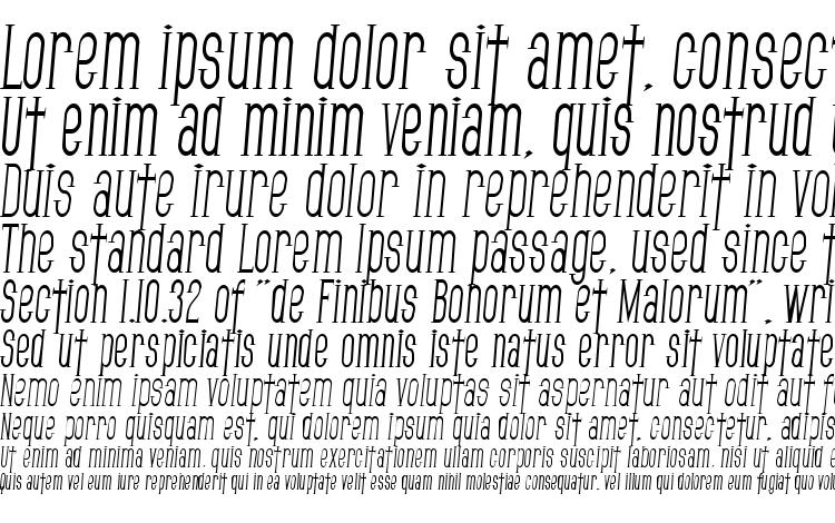 specimens SF Gothican Condensed Italic font, sample SF Gothican Condensed Italic font, an example of writing SF Gothican Condensed Italic font, review SF Gothican Condensed Italic font, preview SF Gothican Condensed Italic font, SF Gothican Condensed Italic font