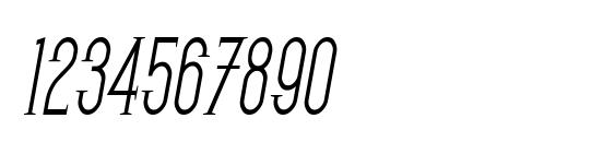 SF Gothican Condensed Oblique Font, Number Fonts