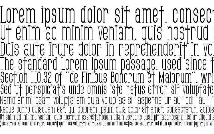 specimens SF Gothican Condensed font, sample SF Gothican Condensed font, an example of writing SF Gothican Condensed font, review SF Gothican Condensed font, preview SF Gothican Condensed font, SF Gothican Condensed font