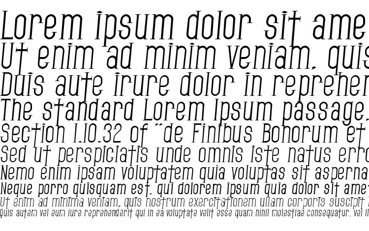 specimens SF Gothican Italic font, sample SF Gothican Italic font, an example of writing SF Gothican Italic font, review SF Gothican Italic font, preview SF Gothican Italic font, SF Gothican Italic font
