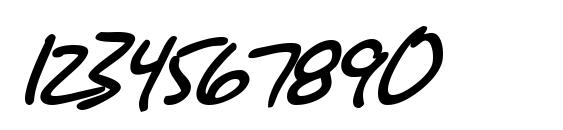 SF Grunge Sans Bold Italic Font, Number Fonts