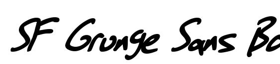 SF Grunge Sans Bold Italic font, free SF Grunge Sans Bold Italic font, preview SF Grunge Sans Bold Italic font