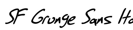 SF Grunge Sans Italic Font