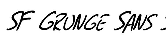 SF Grunge Sans SC Italic font, free SF Grunge Sans SC Italic font, preview SF Grunge Sans SC Italic font