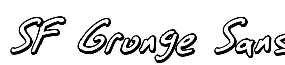 SF Grunge Sans Shadow Italic font, free SF Grunge Sans Shadow Italic font, preview SF Grunge Sans Shadow Italic font