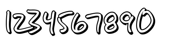 SF Grunge Sans Shadow Font, Number Fonts