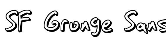 SF Grunge Sans Shadow font, free SF Grunge Sans Shadow font, preview SF Grunge Sans Shadow font