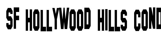 SF Hollywood Hills Condensed font, free SF Hollywood Hills Condensed font, preview SF Hollywood Hills Condensed font