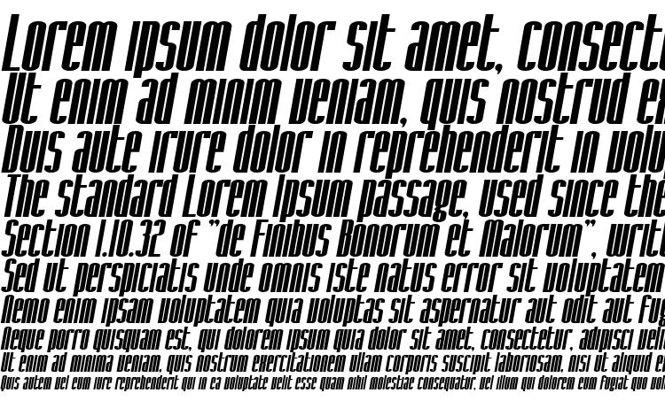 specimens SF Iron Gothic Bold Oblique font, sample SF Iron Gothic Bold Oblique font, an example of writing SF Iron Gothic Bold Oblique font, review SF Iron Gothic Bold Oblique font, preview SF Iron Gothic Bold Oblique font, SF Iron Gothic Bold Oblique font