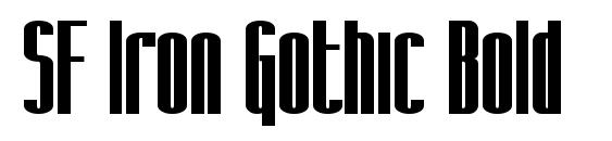 SF Iron Gothic Bold font, free SF Iron Gothic Bold font, preview SF Iron Gothic Bold font