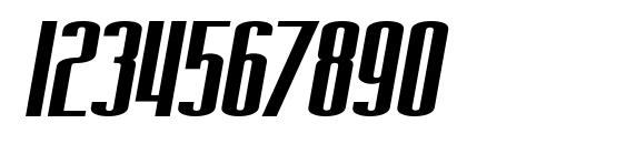 SF Iron Gothic Extended Oblique Font, Number Fonts